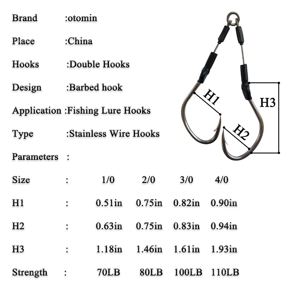 2pairs/bag Slow Fast Jigging H - огляд і ціна Jigger Double Sided