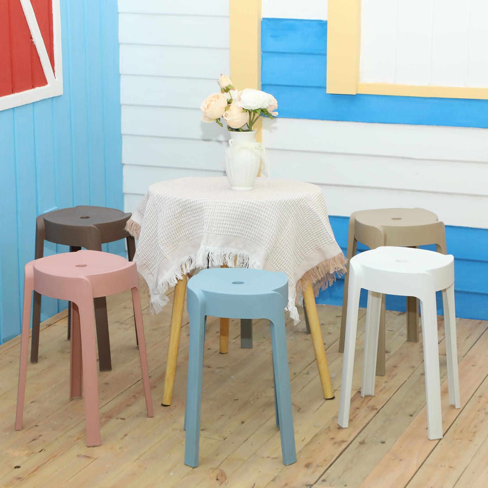 1/6 Pack Plastic Stackable Sto - огляд і ціна Home Bar Seating