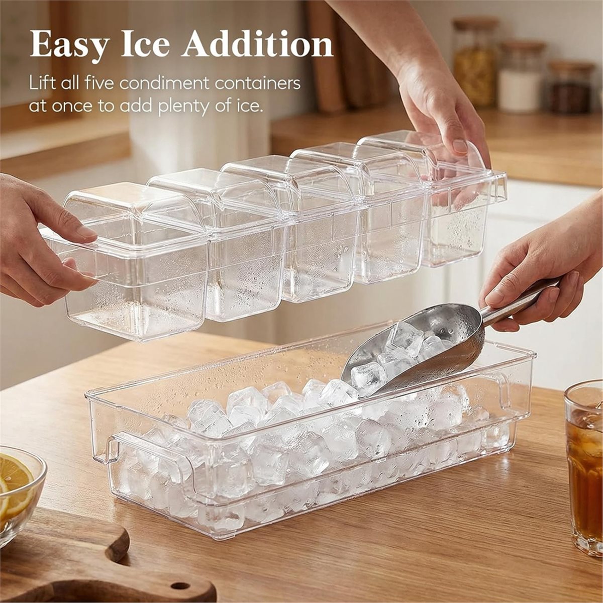 Chilled Condiment Containers,T - огляд і ціна Garnish Tray Set